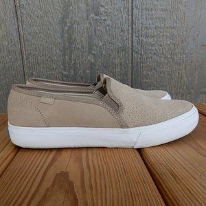 Keds Suede Dreamfoam Slip On Pull Up Women's Shoes Size 6 Beige